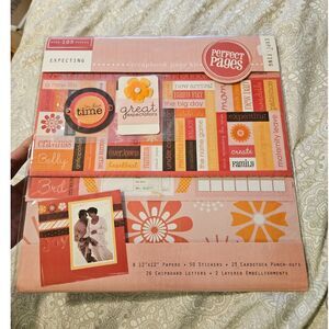 NIP Perfect Pages Expecting 12x12 Scrapbooking Page Kit - New, sealed.